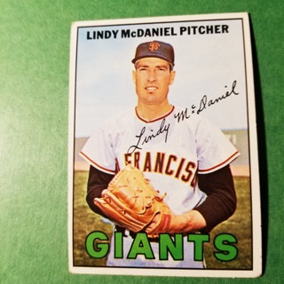 1967 - TOPPS BASEBALL CARD NO. 46 - LINDY McDANIEL - GIANTS