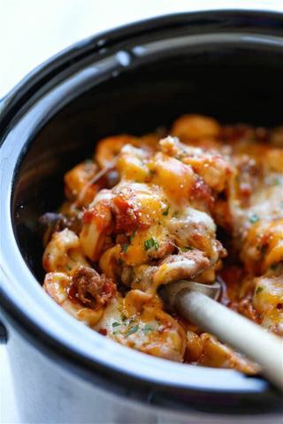 Slow Cooker Cheesy Tortellini RECIPE +5 RECIPES