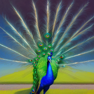 Listia Digital Collectible: Peacock display