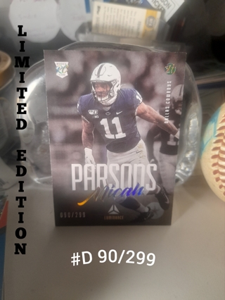 Rookie Micah Parsons Luminance #D 090/299 Cowboys