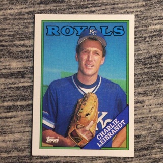 1988 Topps Royals Trading Card | CHARLIE LEIBRANDT | Card # 569