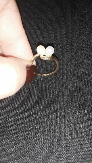 Private listing freesilvercoins 14 k pearl ring