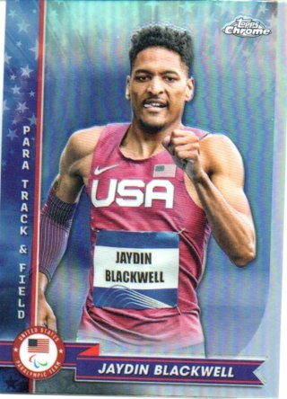 2024 Topps Chrome Olympics Jaydin Blackwell Refractor #85