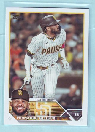 2023 Topps Fernando Tatis Jr. Baseball Card # 23 Padres