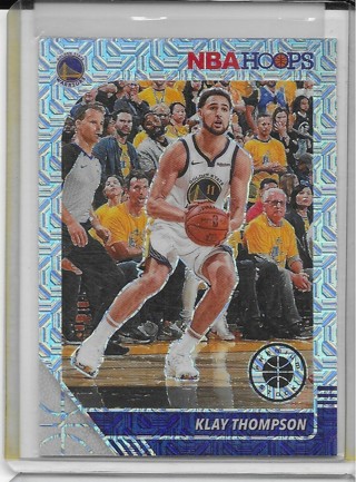 Klay Thompson 2019-20 Hoops Premium Stock Prizms Silver Mojo #60