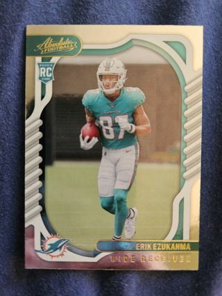 2022 Panini Absolute Yellow Rookie Erik Ezukanma