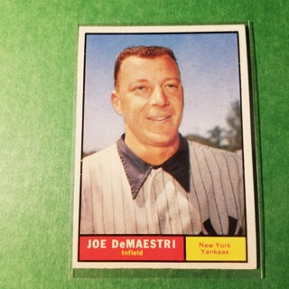 1961 - TOPPS BASEBALL CARD NO. 116 - JOE DeMAESTRI - YANKEES