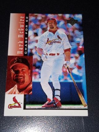 1998 Upper Deck Chase for 62 Mark McGwire insert