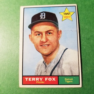 1961 - TOPPS BASEBALL CARD NO. 459 - TERRY FOX ROOKIE - TIGERS - EXMT-NRMT+