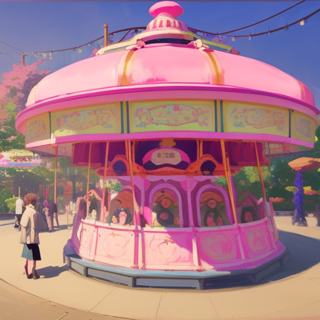 Listia Digital Collectible: Pink Carousel