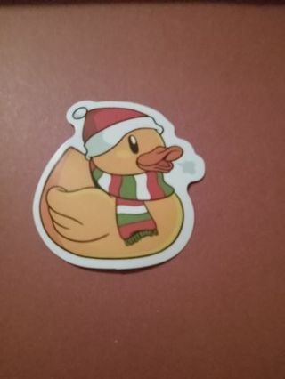 Winter duck sticker #14