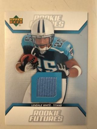 2006 lendale white rookie jersey card