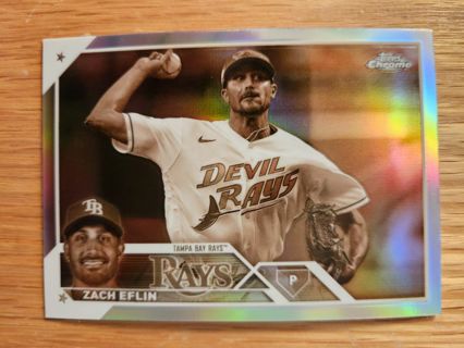 2023 Topps Chrome Update Sepia Refractor Zach Eflin