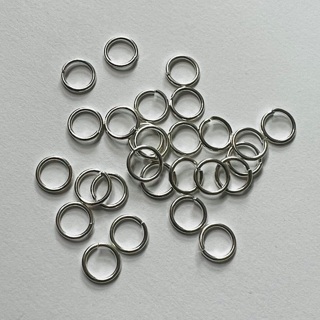 10mm Bright Silver Jump Rings 