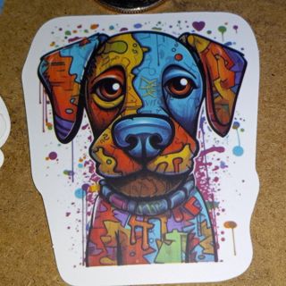 Dog big Cute one new vinyl sticker no refunds regular mail only Very nice