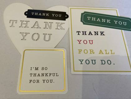 Recollections Thank You Cardmaking Die Cuts (Set of 5)