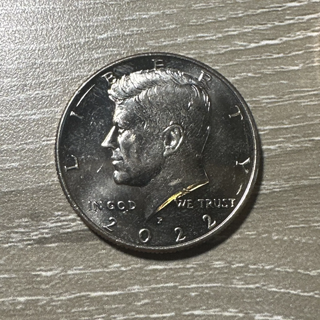 New 2022-P Kennedy Half Dollar