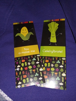 Veggies Bookmarks 