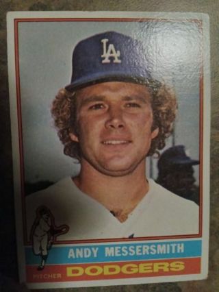 1976 TOPPS ANDY MESSERSMITH LOS ANGELES DODGERS BASEBALL CARD# 305