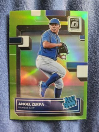 2022 Donruss Optic Rated Rookie Lime Green Angel Zerpa