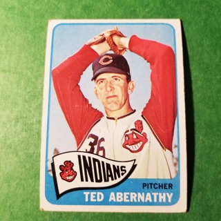 1965 - TOPPS BASEBALL CARD NO. 332 - TED ABERNATHY - INDIANS