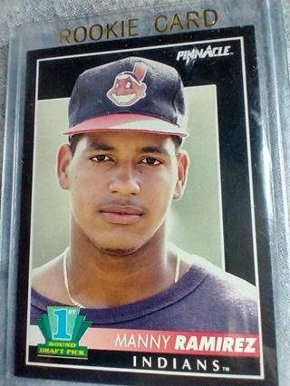 Manny Ramirez Rookie Card Indians Pinnacle