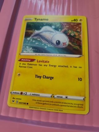 Tynamo Pokemon Card