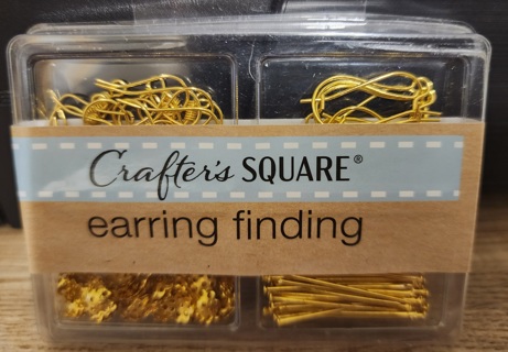 NEW - Crafter's Square - Gold finish Earring Findings
