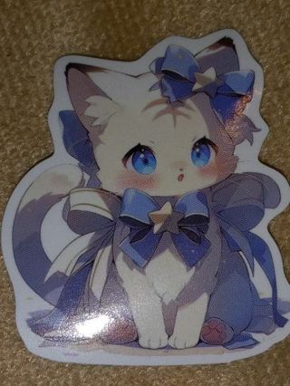 Cute one nice vinyl sticker no refunds regular mail only Very nice quality!