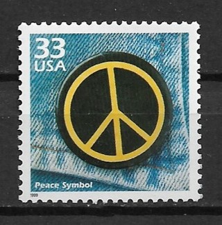 1999 Sc3188m Celebrate the Century: 1960's Peace Symbol MNH