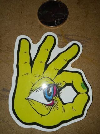 Cool nice vinyl sticker no refunds regular mail only Very nice quality!