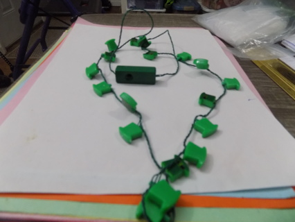 Light up flashing shamrock necklace # 2