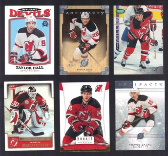 New Jersey Devils 6 different Cards - Brodeur Elias Zajac Henrique - All Listed