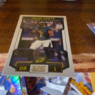 2023 panini score Jalen hurts football card 