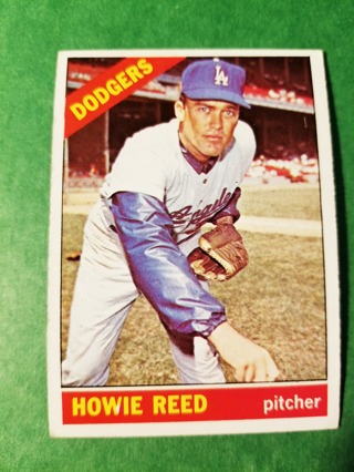 1966 - TOPPS EXMT - NRMT BASEBALL - CARD NO. 387 - HOWIE REED - DODGERS