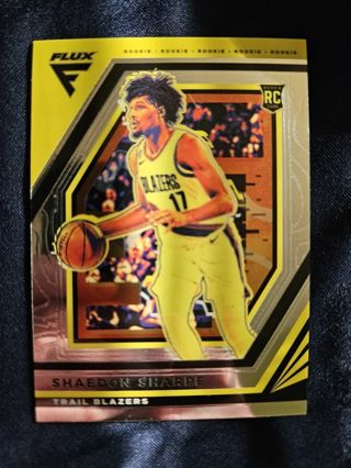 2022-23 Panini Flux Rookie Shaedon Sharpe