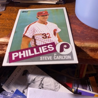 1985 topps Steve Carlton baseball card 