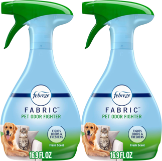 NEW (2-Pack) Febreze Odor-Fighting Fabric Refresher Pet Odor Fighter, 16.9oz