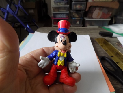 4 inch tall patriotic Mickey Mouse pvc figure toy