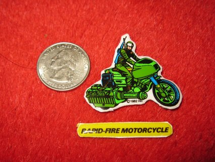 1982 G.I. Joe Cartoon Series Refrigerator Magnet: Rapid-Fire Motorcycle w/ Label