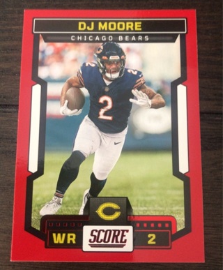 2023 Score red boarder DJ Moore Bears