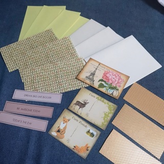 3 Kits for Cards with Envelopes,  French Motifs, Free Mail 