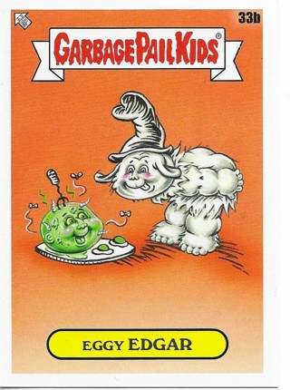 Brand New 2022 Topps Garbage Pail Kids Eggy Edgar Sticker From the Book Worms Set 