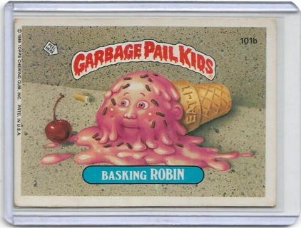 1986 TOPPS GARBAGE PAIL KIDS BASKING ROBIN CARD