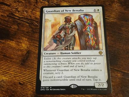 Magic the gathering mtg Guardian of New Benalia rare card Dominaria United