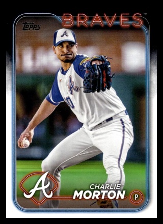 2024 Topps Series 1 Base 221 Charlie Morton, Atlanta Braves