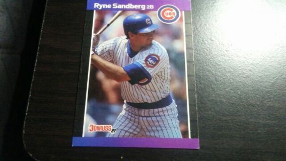 1989 DONRUSS RYNE SANDBERG CHICAGO CUBS BASEBALL CARD# 105