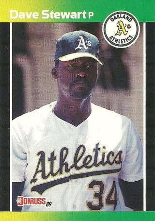 Dave Stewart 1989 Donruss Oakland Athletics