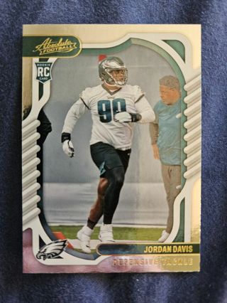 2022 Panini Absolute Yellow Rookie Jordan Davis