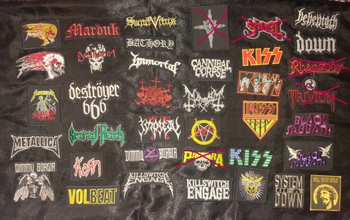 ONE FREE NEW HEAVY METAL, ROCK & ROLL, IRON-ON MUSIC PATCHES - TONS OF COOL BANDS TO CHOOSE FROM!!